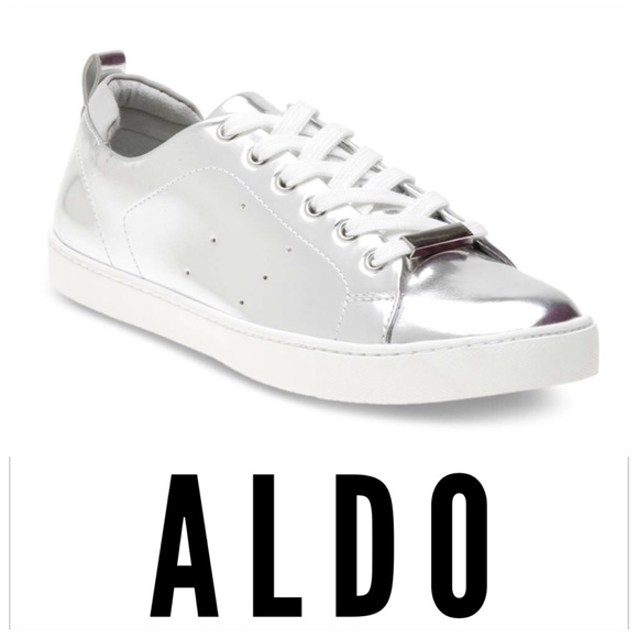 Aldo Shoes - 💕SALE💕 Aldo Silver Metallic Sneakers